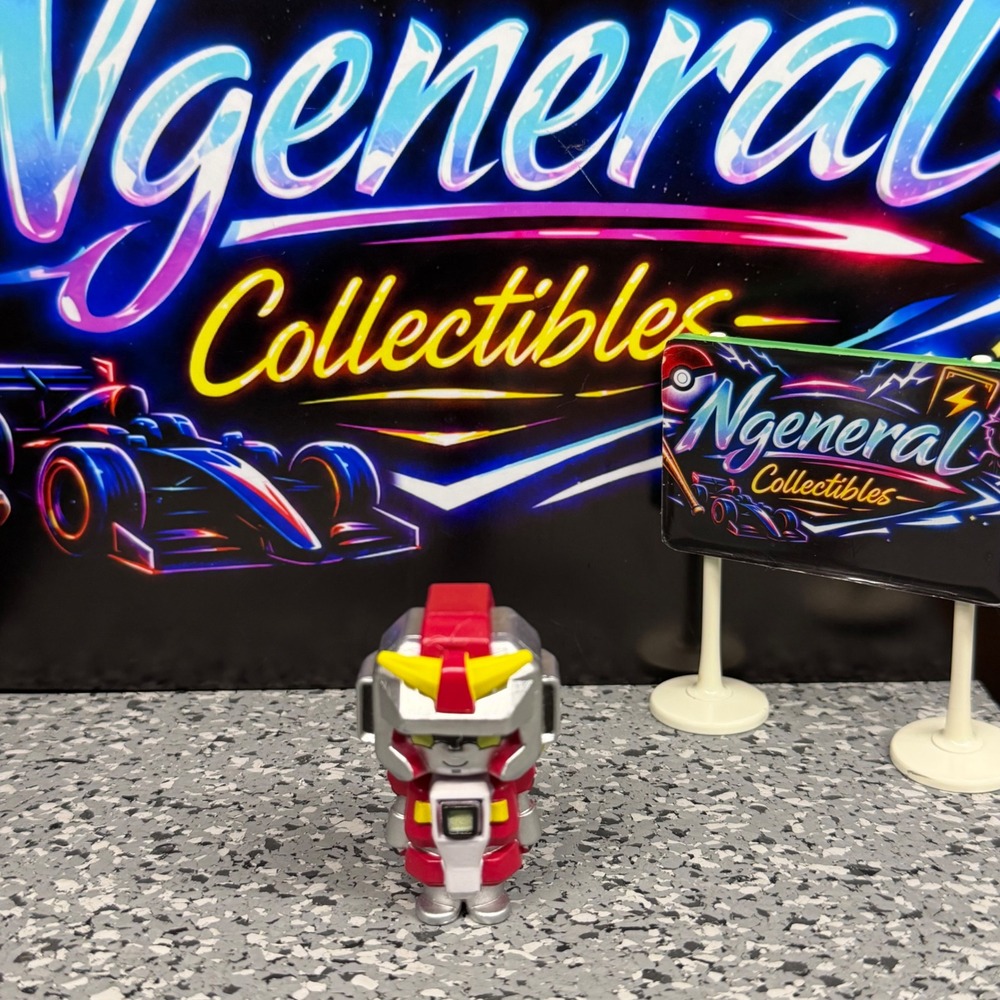 Red Silver Yellow Mini Mecha Robot Figure Chibi Gundam Style Collectible Toy